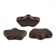 Les perles par Puca® Delos kralen Dark bronze mat 23980/84415